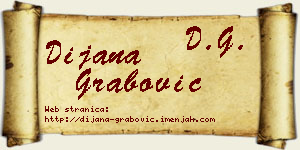 Dijana Grabović vizit kartica